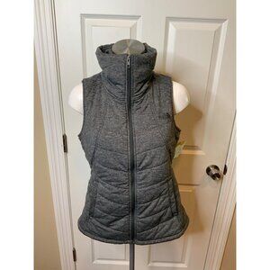 The North Face Gray Heathered Zip-Up Vest W/ Pockets, Size Medium
